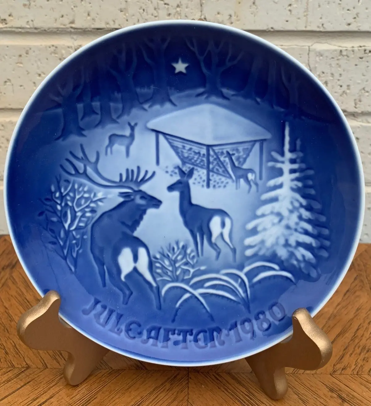 1980 Blue And White Royal Copenhagen Plate 1