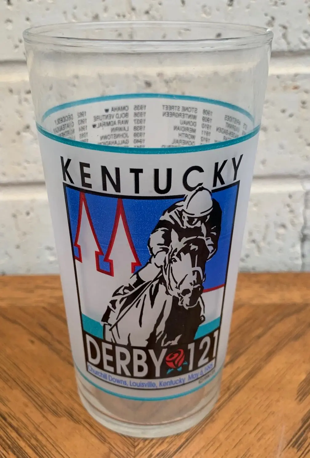 1995 Kentucky Derby Mint Julep Glass 1