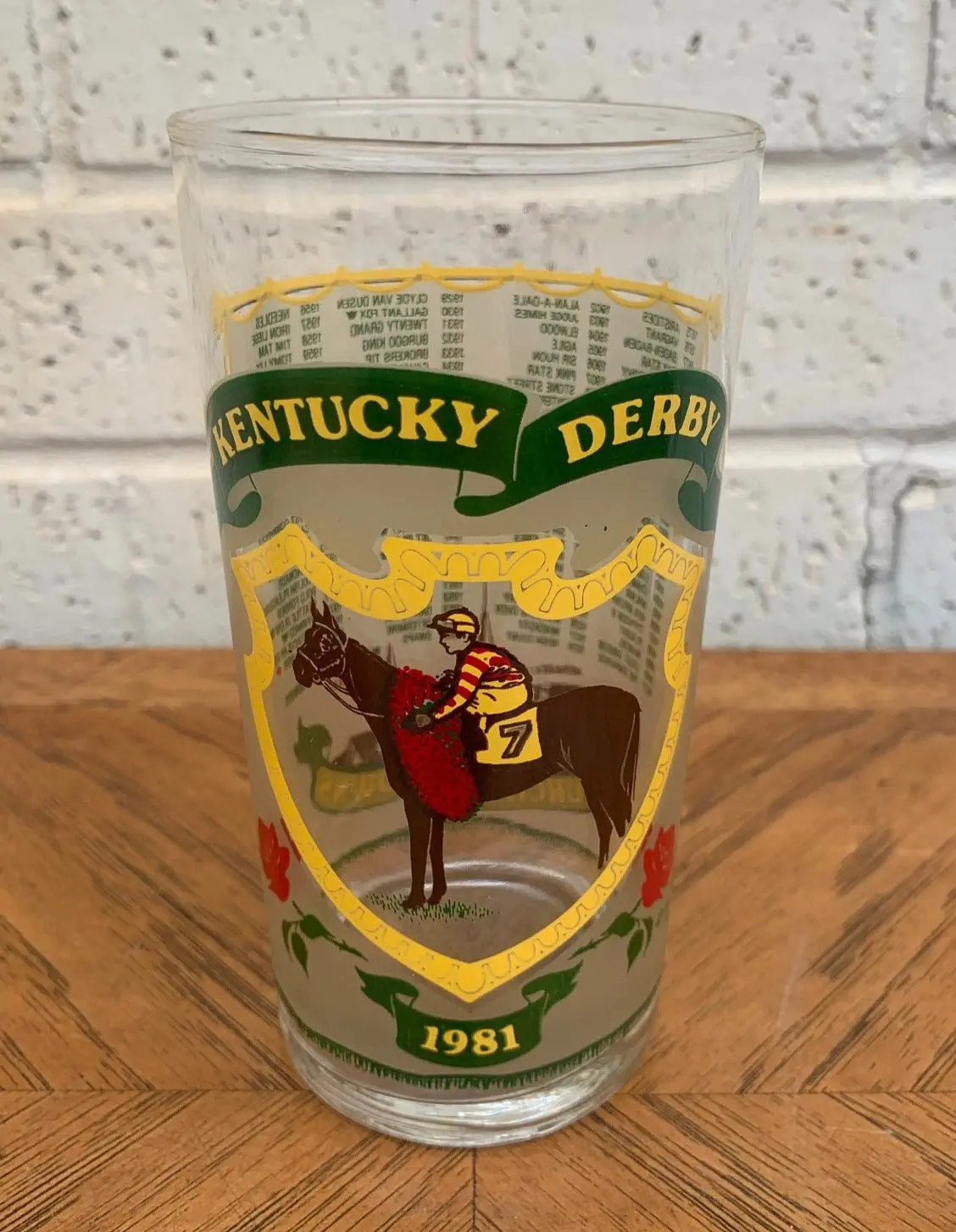 1981 Kentucky Derby Mint Julep Glass 1