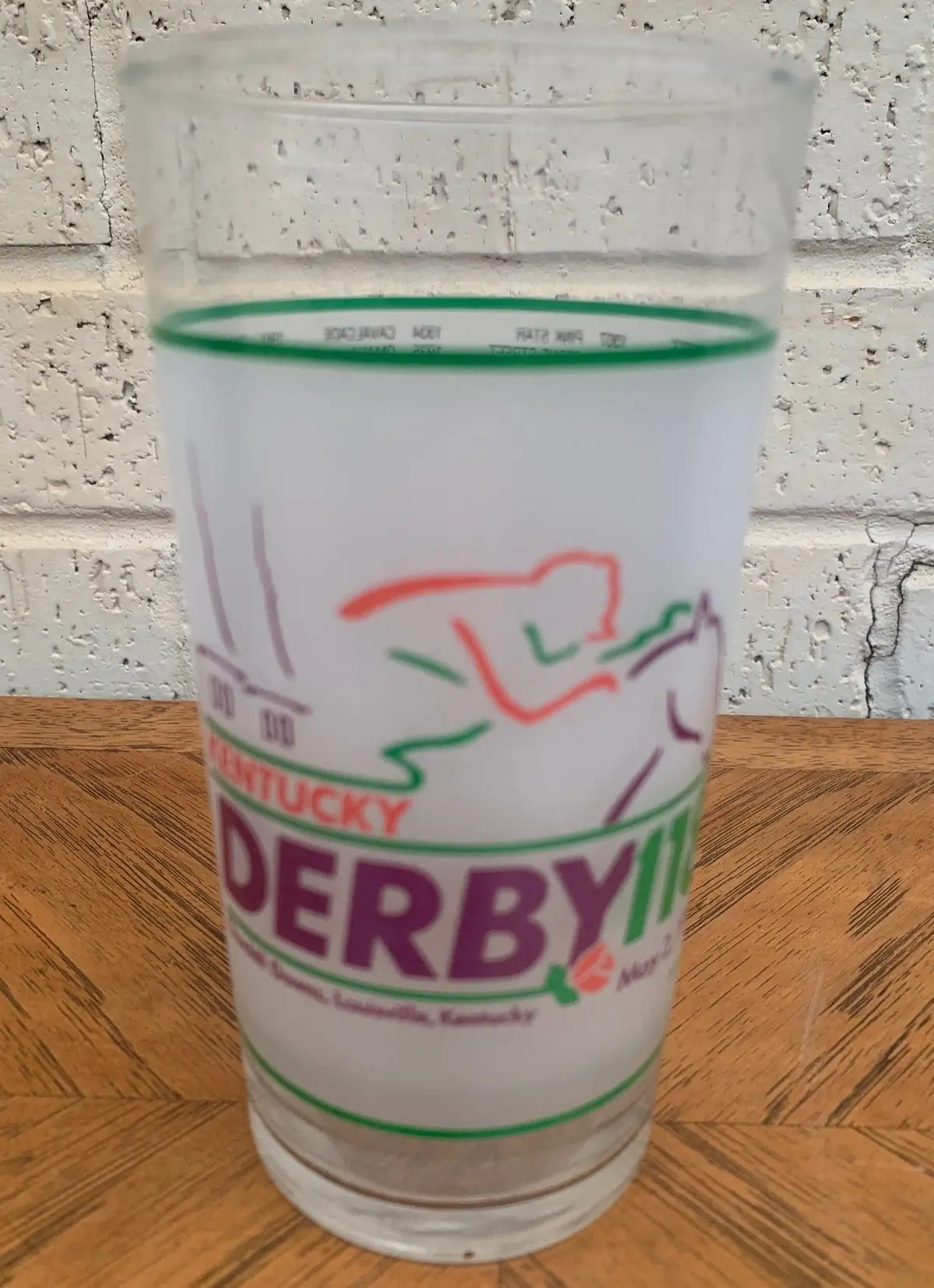 1992 Kentucky Derby Mint Julep Glass 1