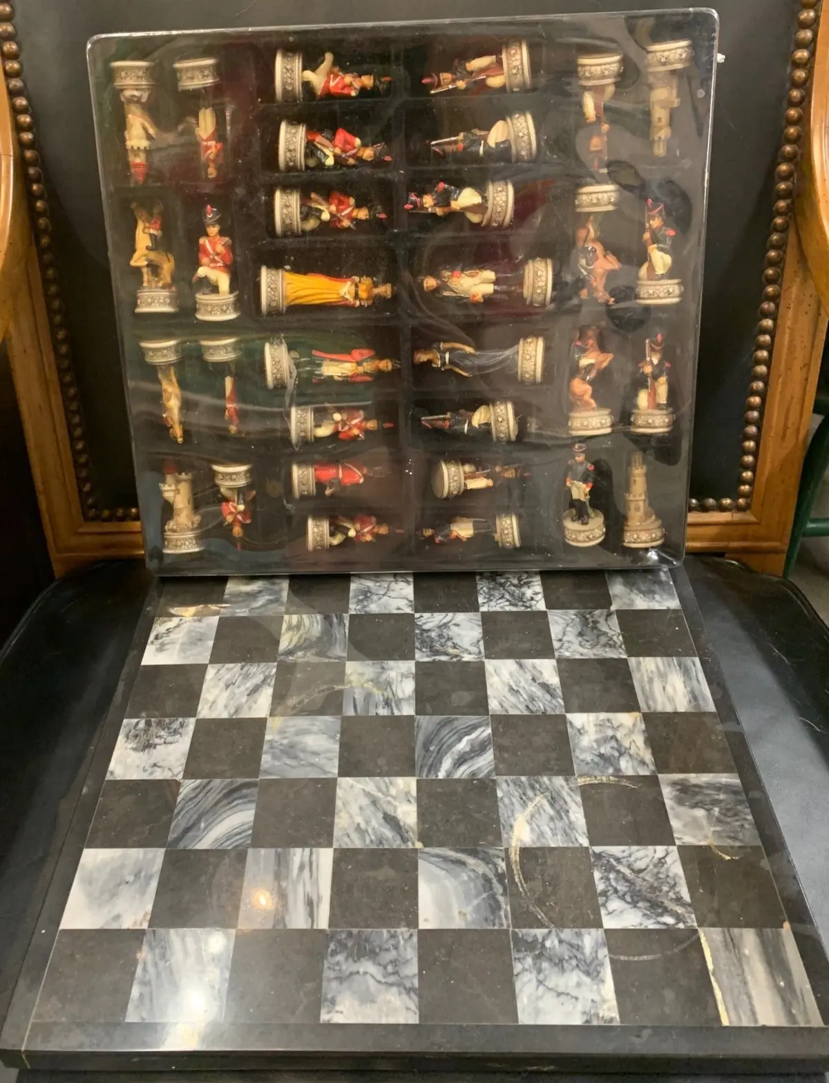 Marble Chessboard Set With Figures 1