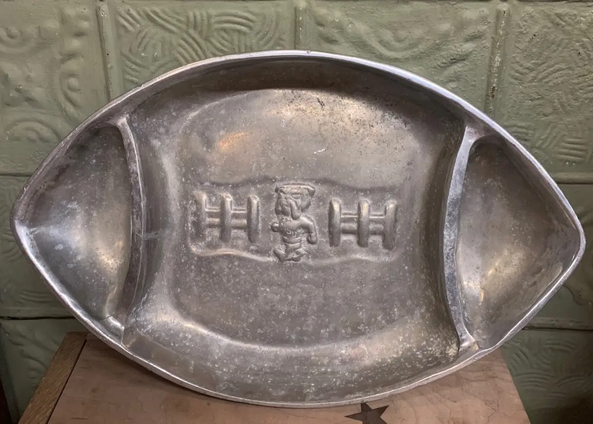 Aluminum Football Dish 1