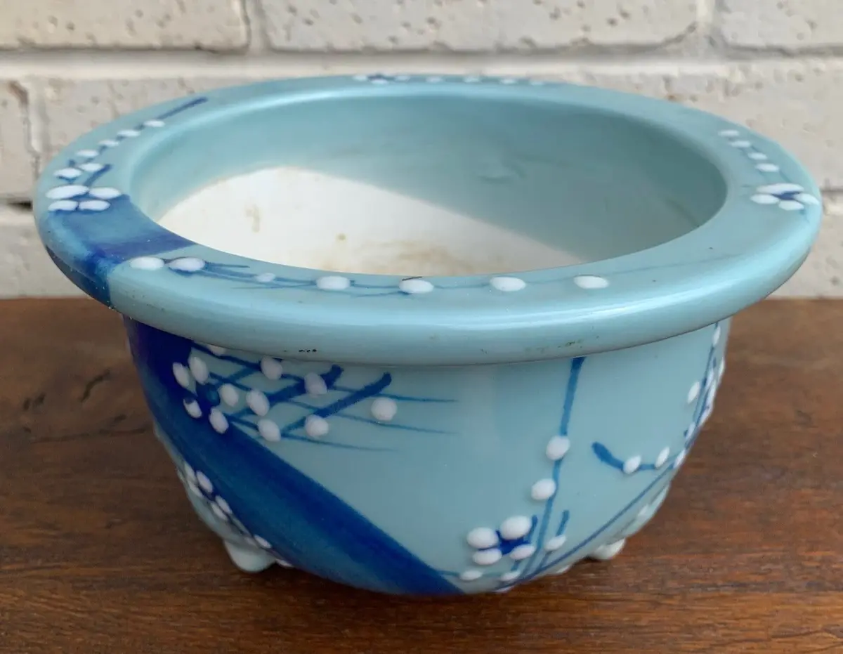 Small Blue Japanese Planter 1
