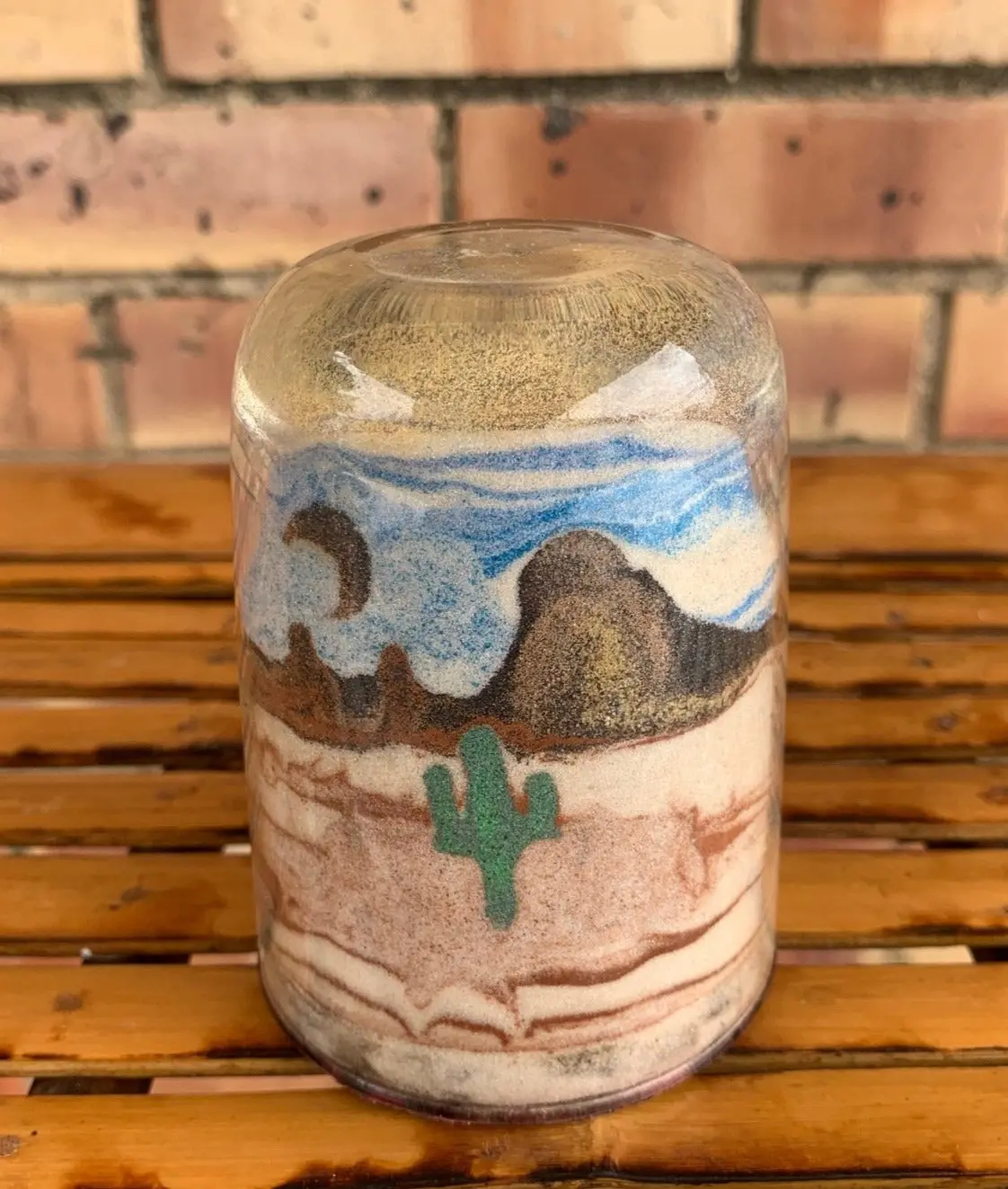 Amazing Desert Sand Art Paperweight 1