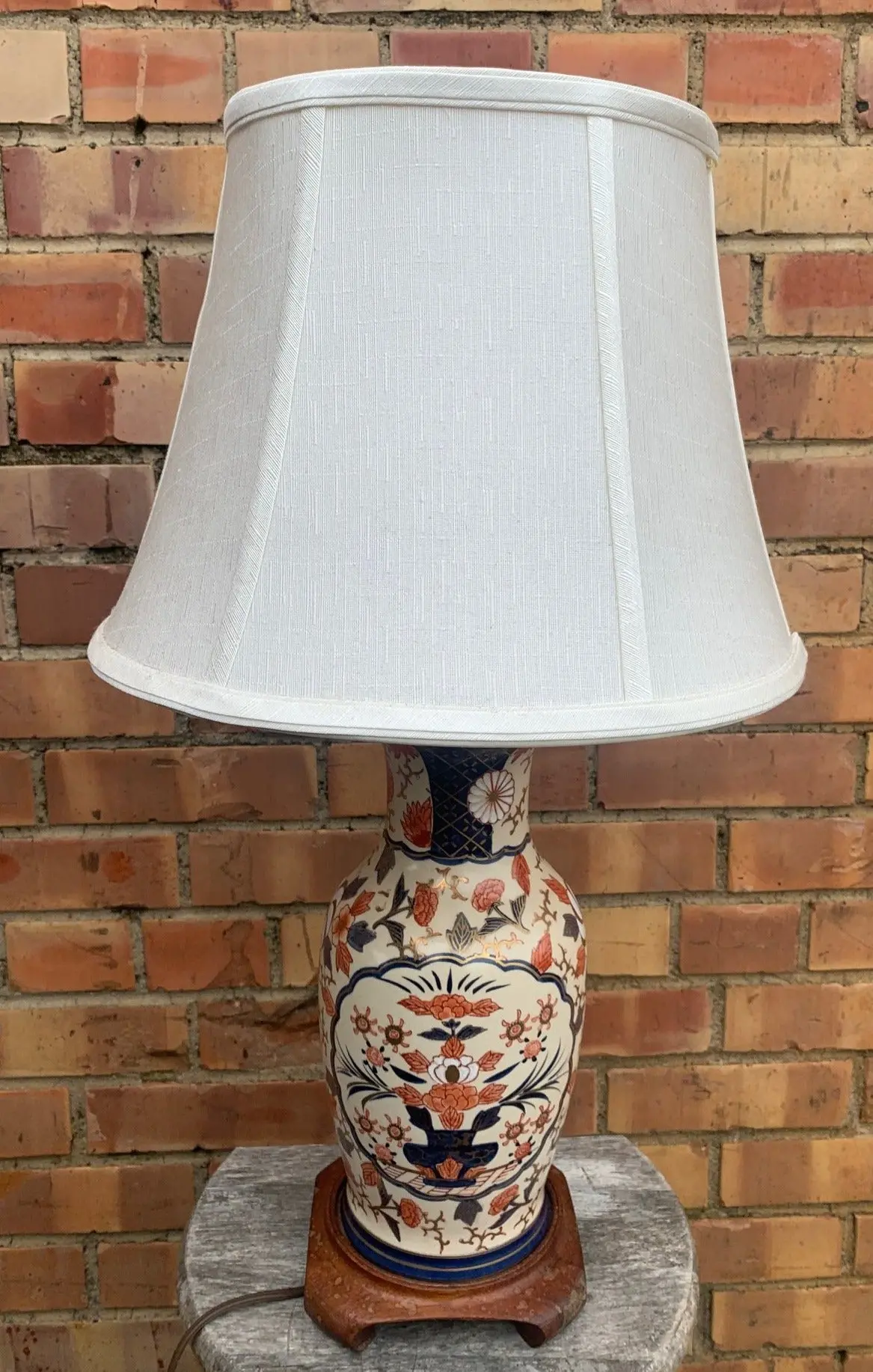Orange And Blue Asian Style Lamp 1