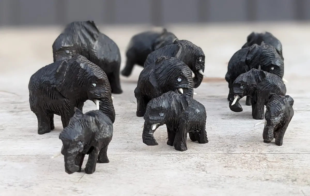 Set Of 11 Small Elephants 1