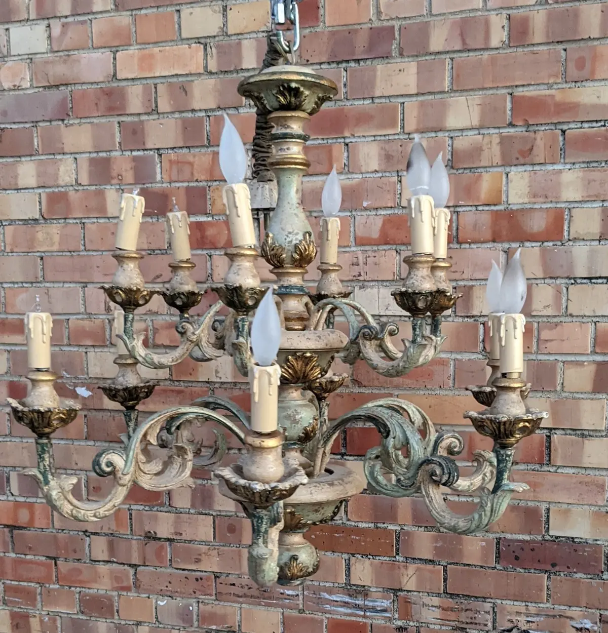 Painted Italian Chandelier 1