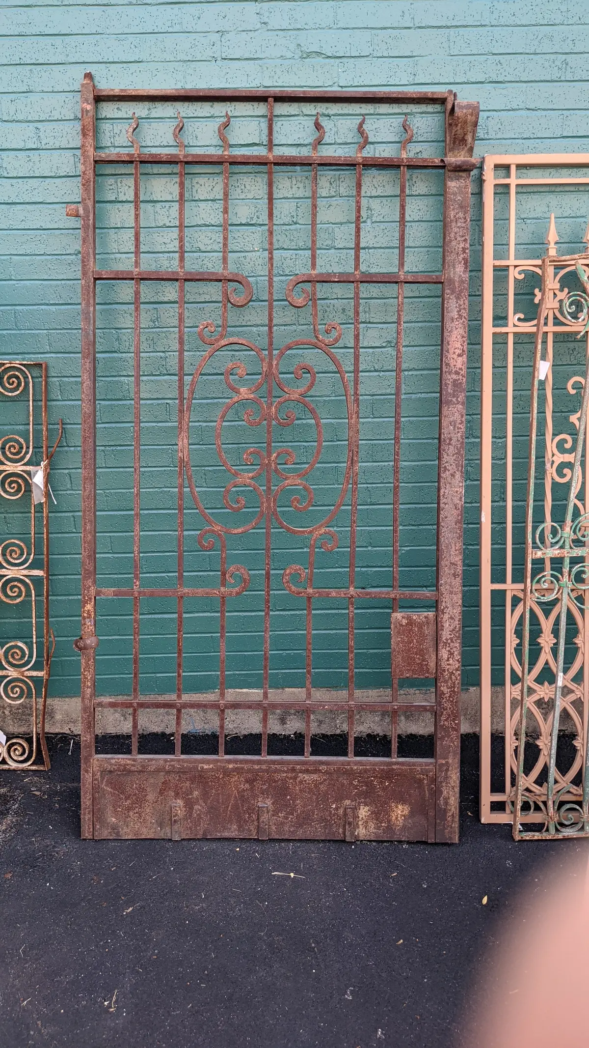 Large Antique Iron Gate 1
