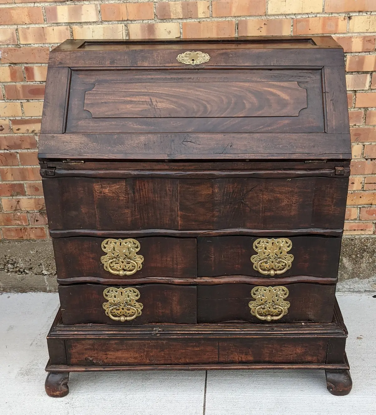 Early Italain Dropfront Fitted Secretary 1