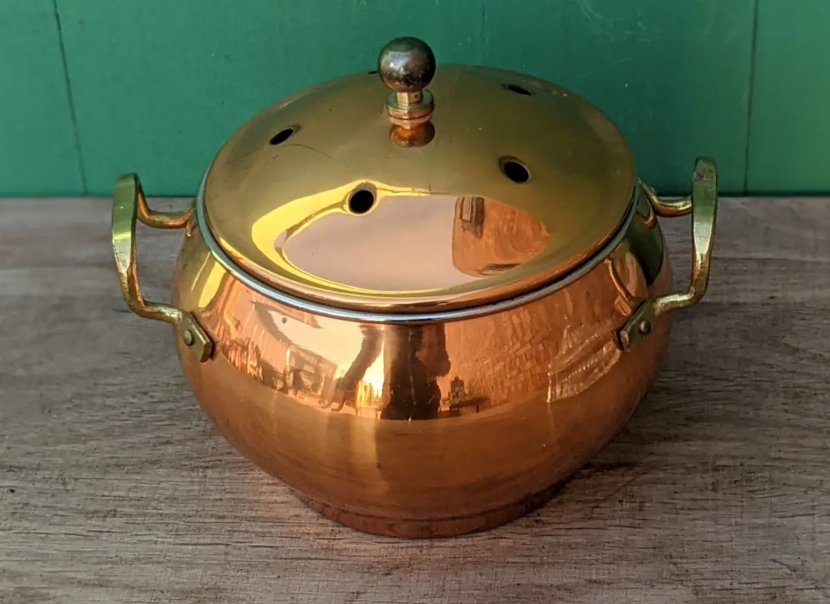 Round Copper Incense Burner 1