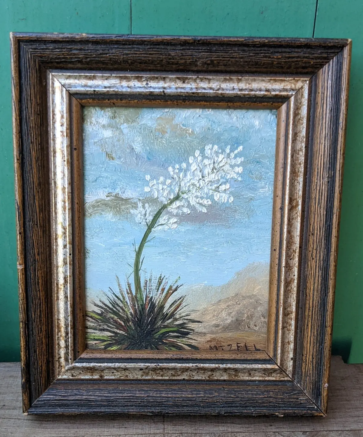 Miniature Yucca Oil Painting 1
