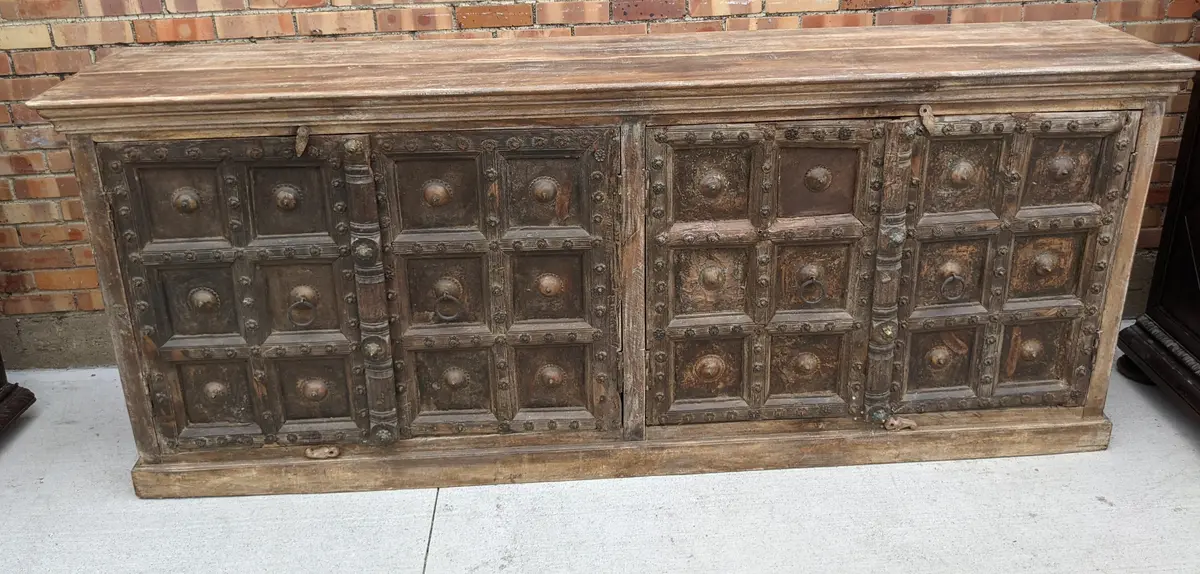 Rosette Studded Sideboard From India 1