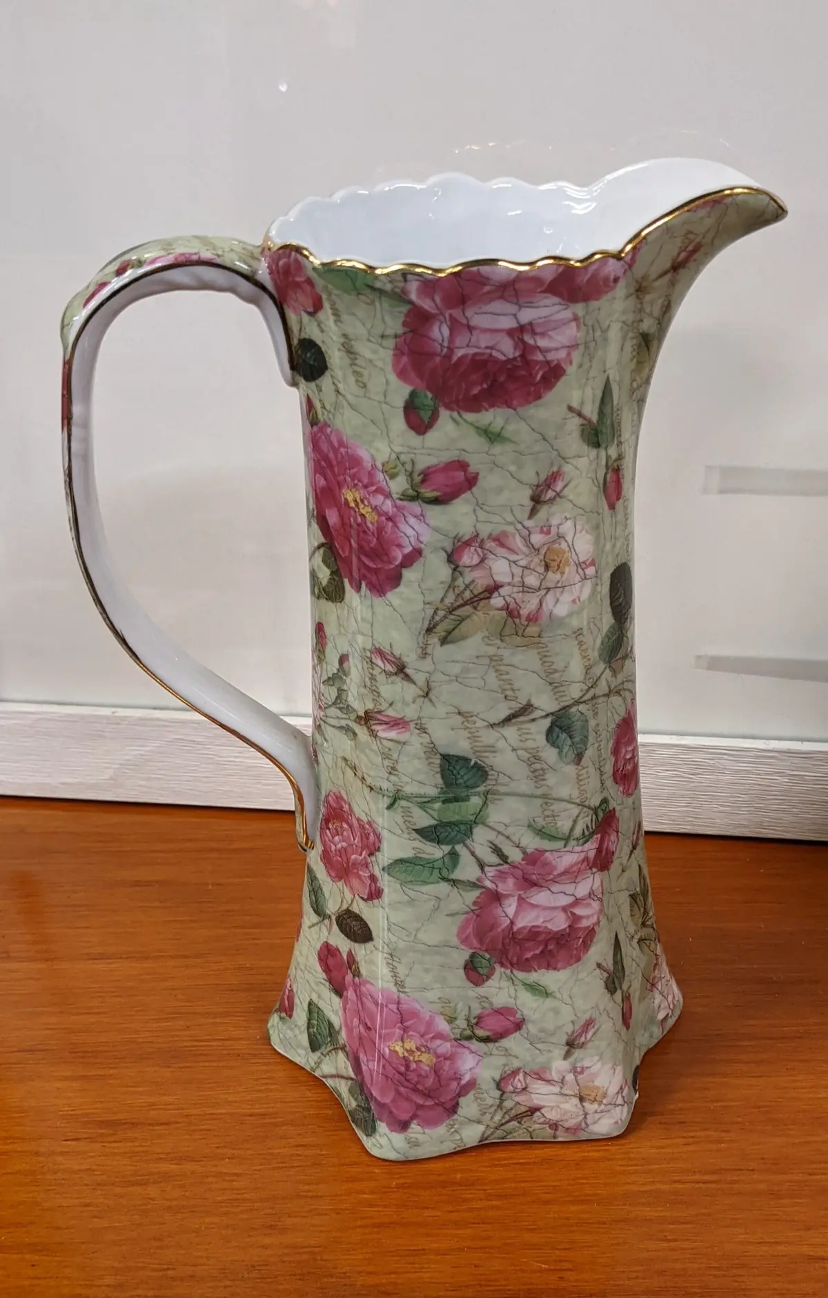 Tall Floral Pitcher-Not Old 1