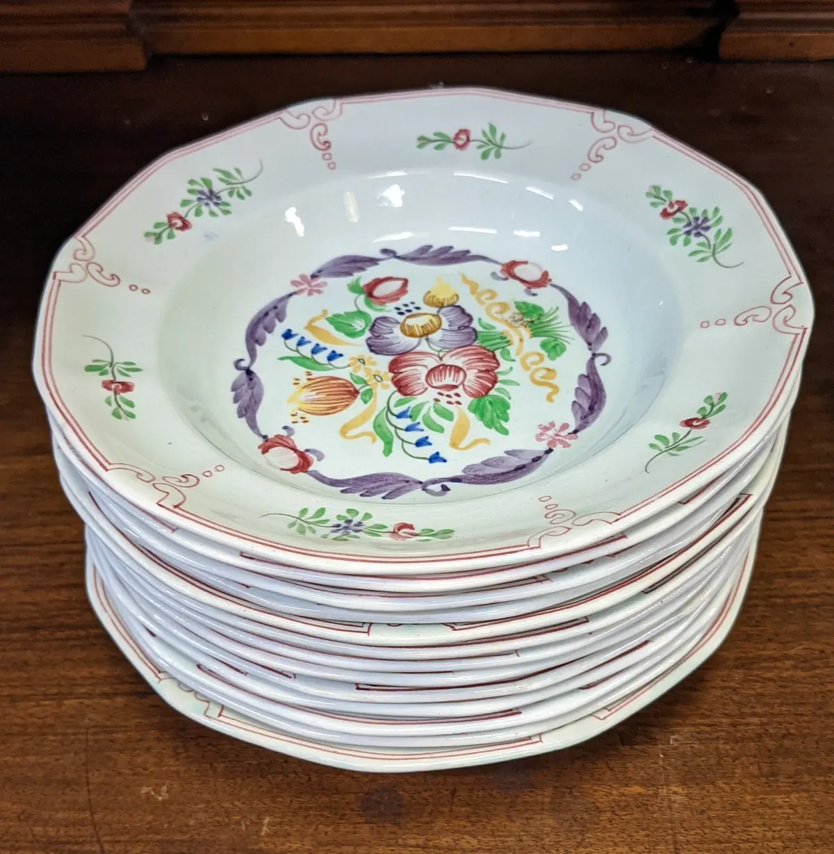 Adams Calyx Ware Hand Painted Bowl 1