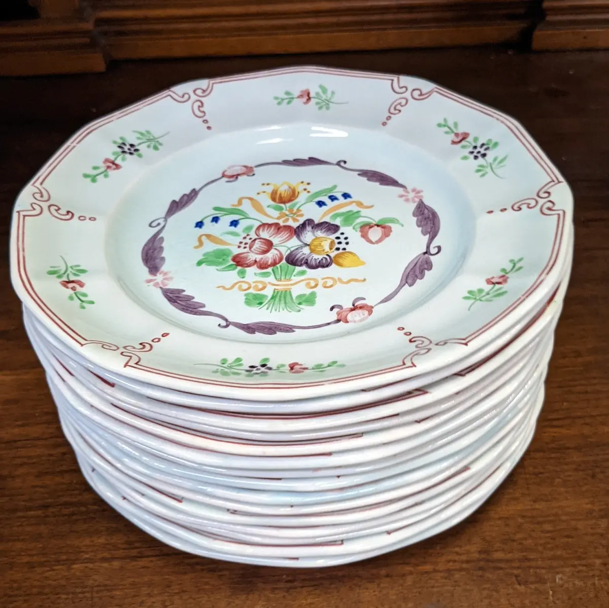 Adams Calyx Ware Hand Painted Salad/Dessert Plate 1