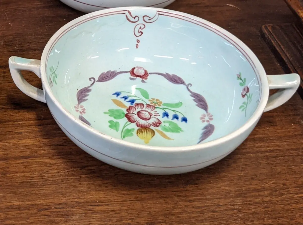 Adams Calyx Ware Hand Painted Bullion Bowl 1