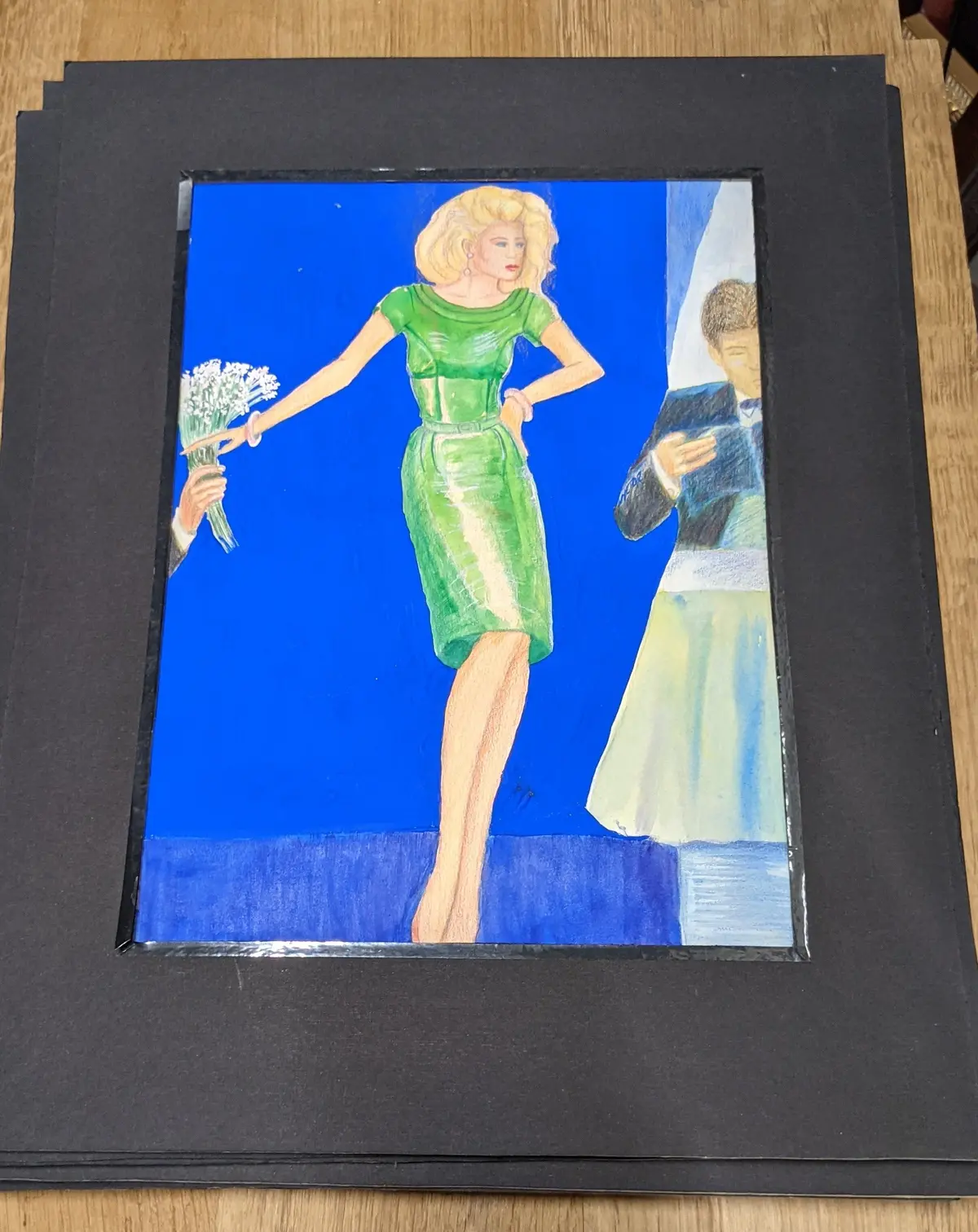 Lady In Evening Dress - 80'S Fashion Print 1