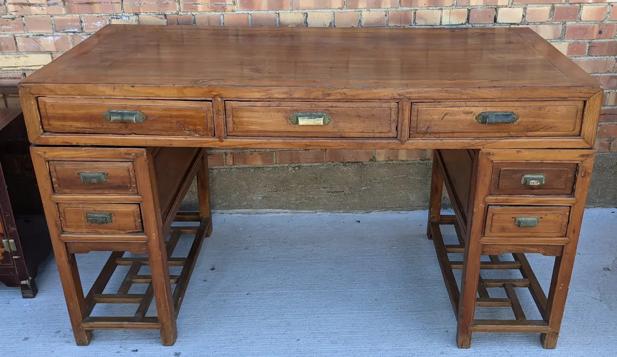 Asian Double Pedestal Desk 1