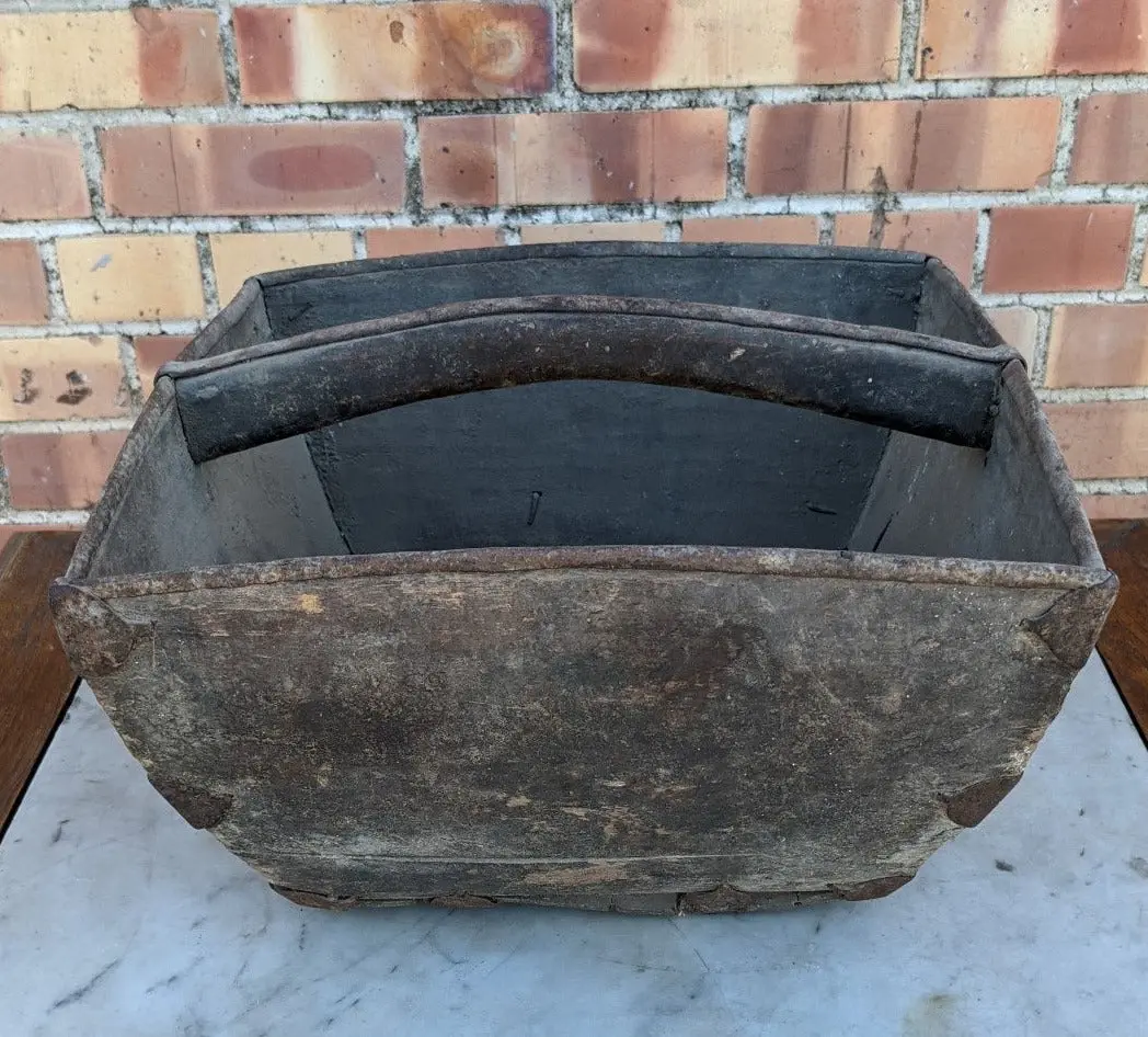 Rustic Chinese Grain Bucket As Found 1