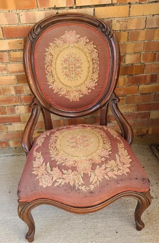 Victorian Slipper Chair As Found 1