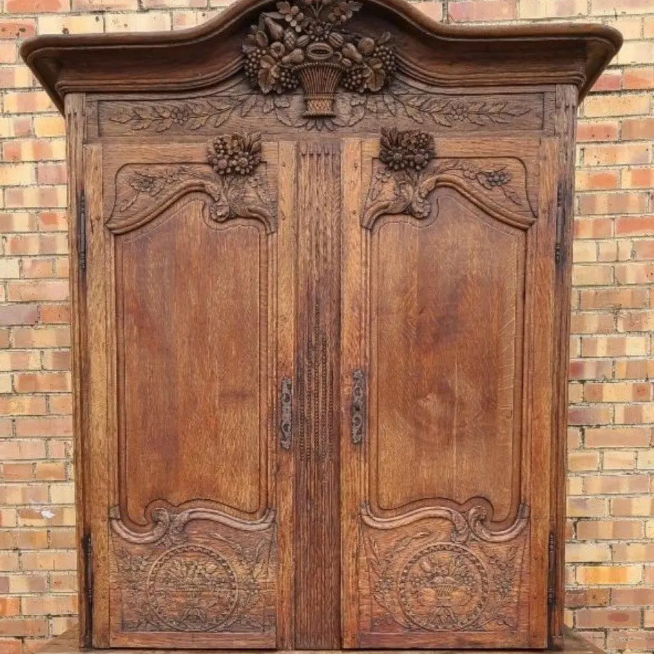 Early Louis Xv Oak Coup De Corps Top Only 1