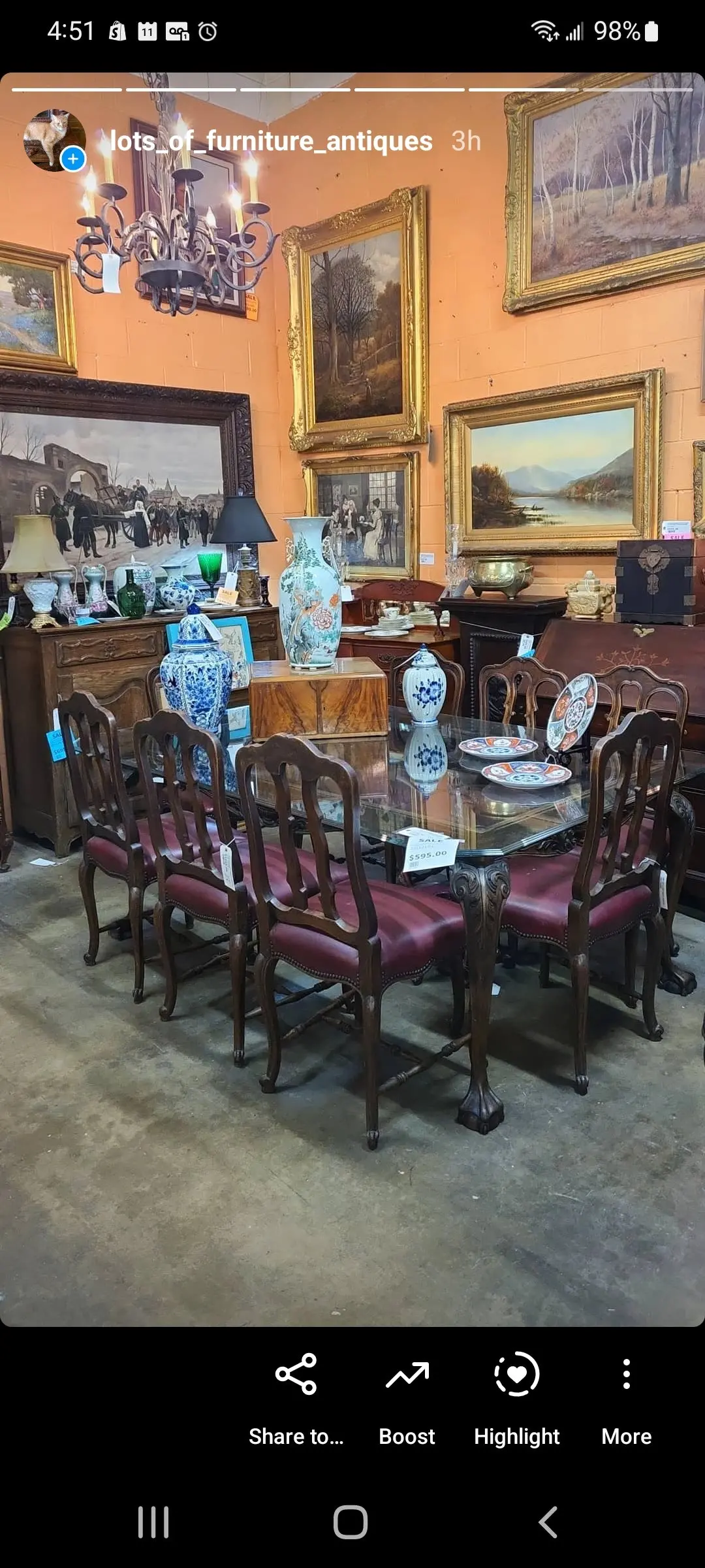 Set Of 8 Loop Back Louis Xv Oak Chairs 1