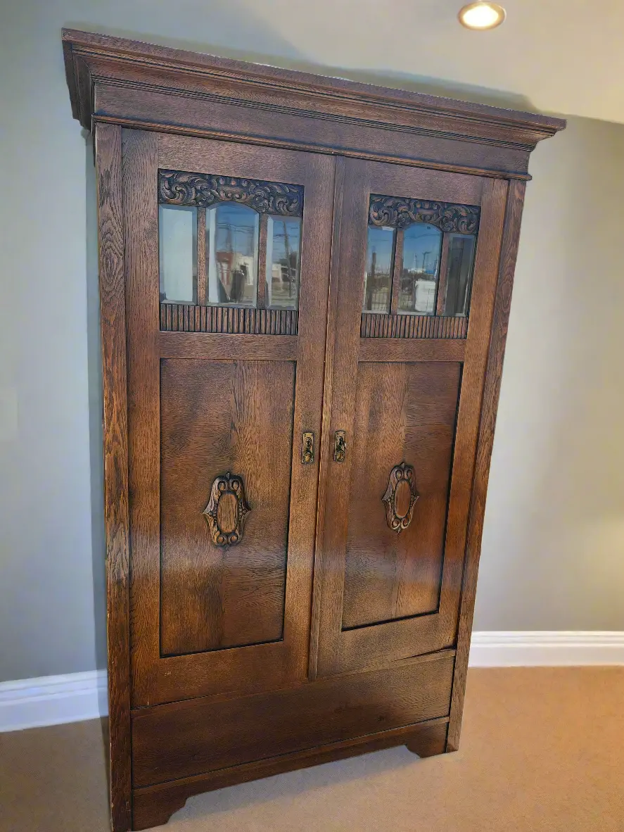 Arts And Crafts Two Door Armoire 1
