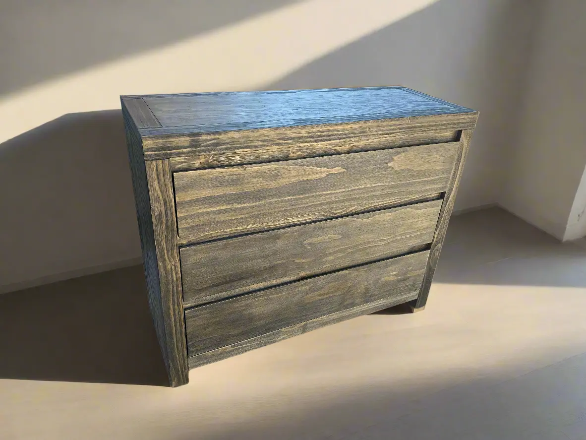 Rustic 3 Drawer Chest Not Old 1