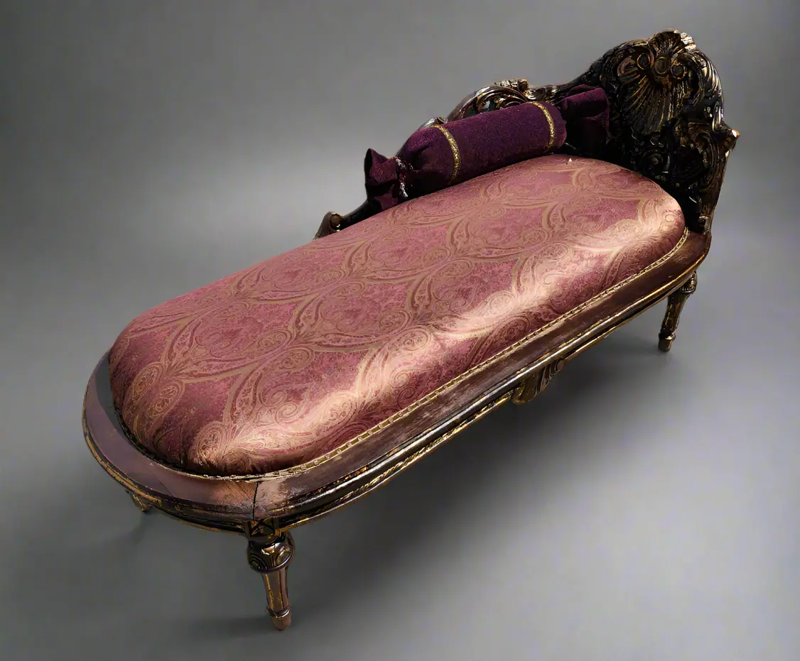 Chaise Lounge With Shell Back 1