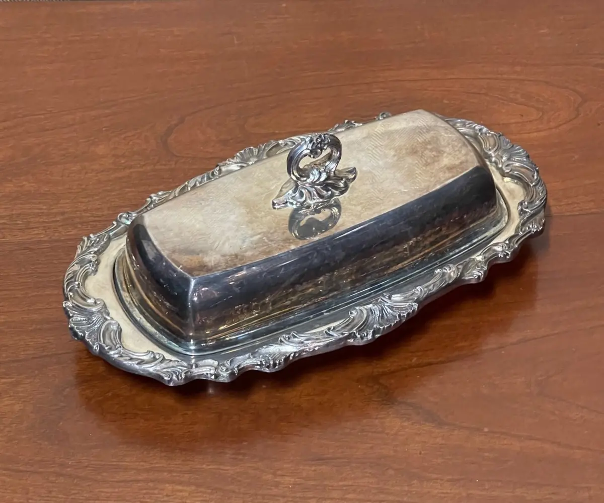 Silverplate Butter Dish 1