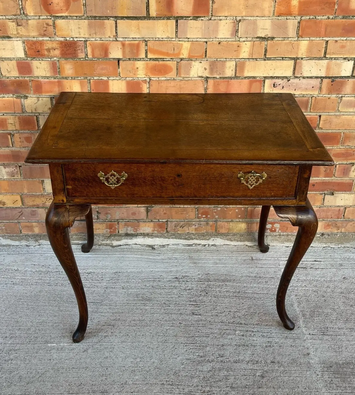 Georgian Oak Side Table With Drawer 1