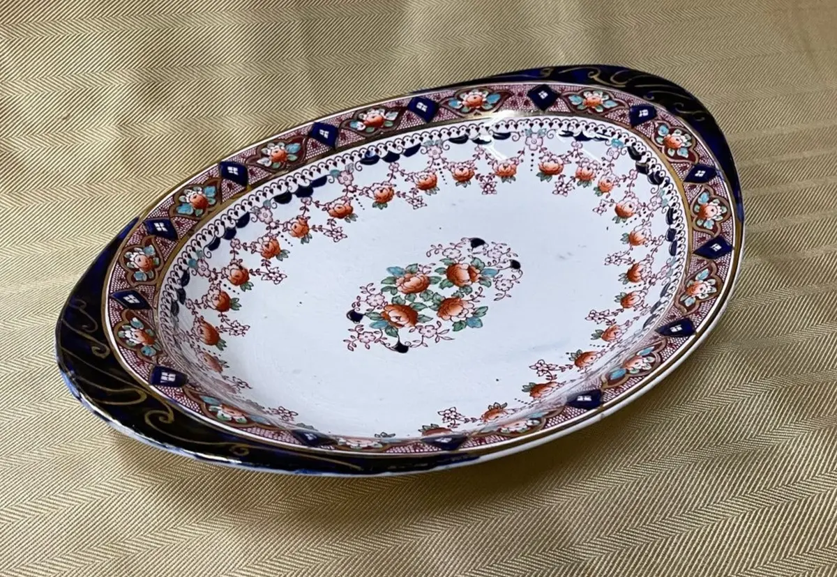 1920'S English Polychrome Royal Venton Serving Dish 1