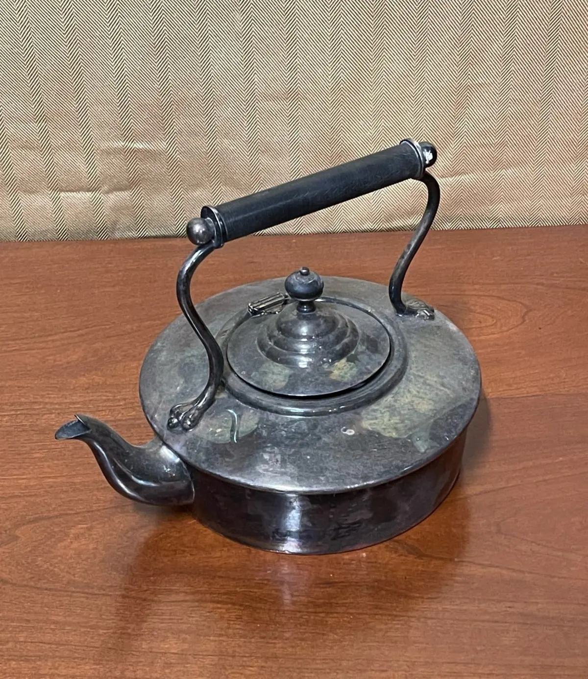 Silverplate Squat Teapot 1