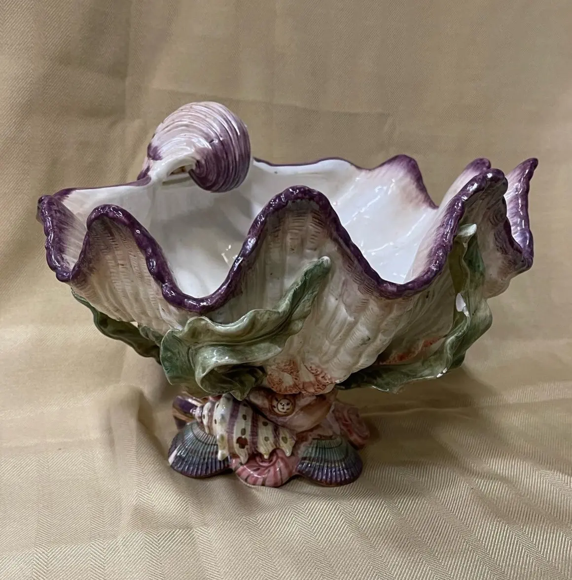 Fitz And Floyd Clamshell Compote As Is 1