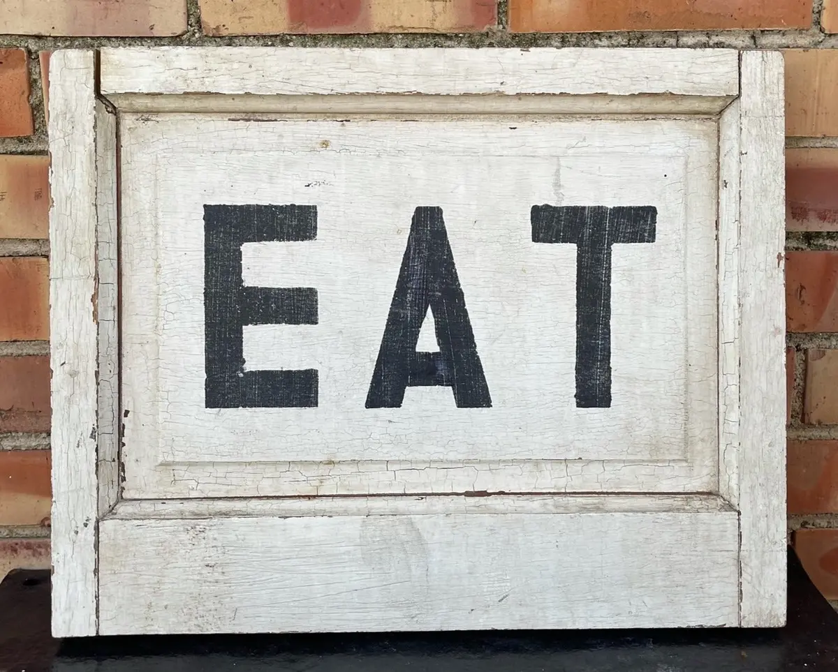Paneled "Eat" Sign 1