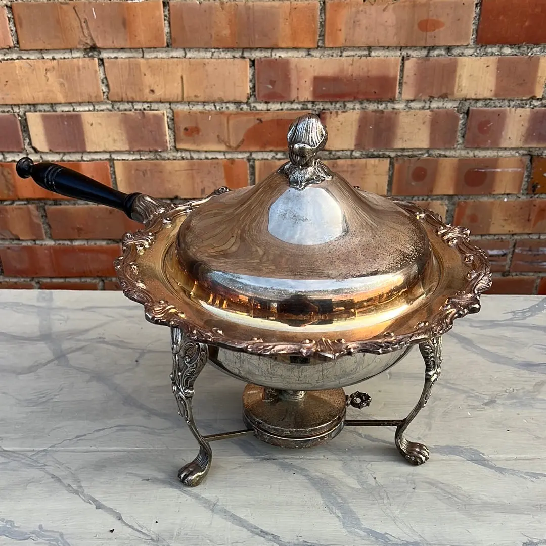 Silver Plate Chafing Dish 1