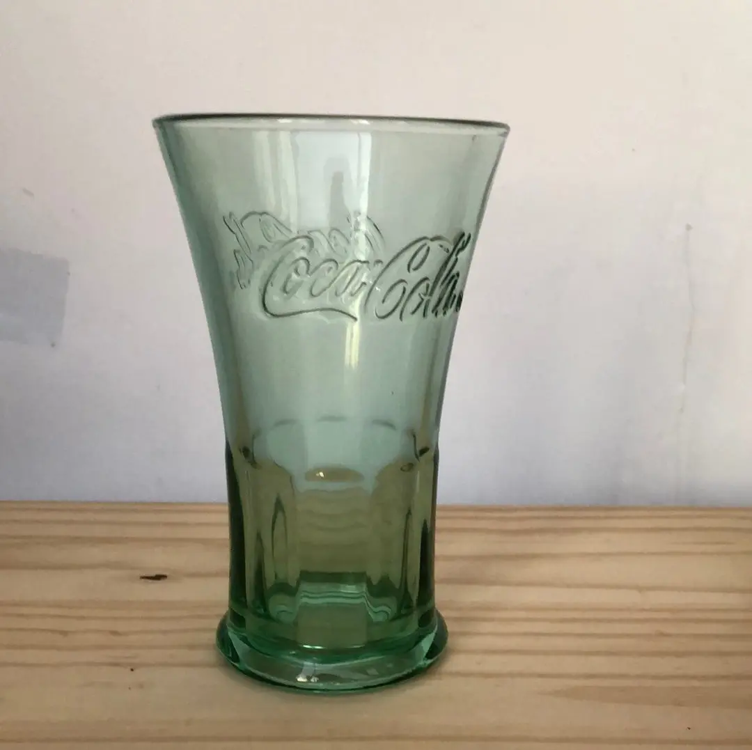 Flared Top Large Green Coca-Cola Glass 1