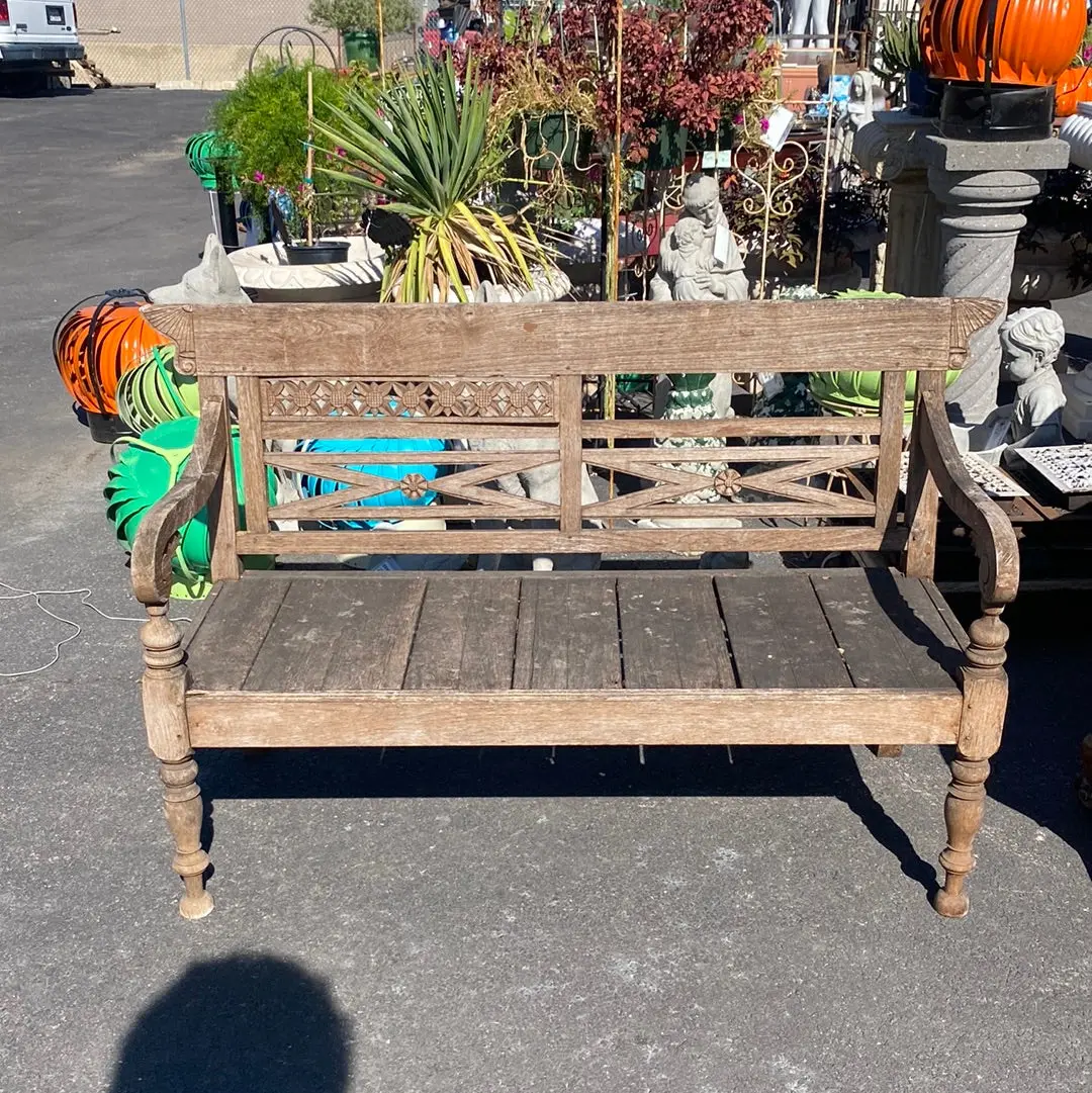Teak Style Garden Bench 1