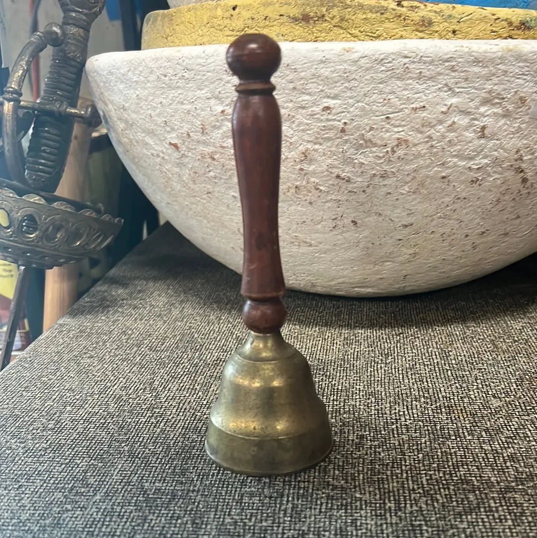 Wood Handle Brass Bell 1