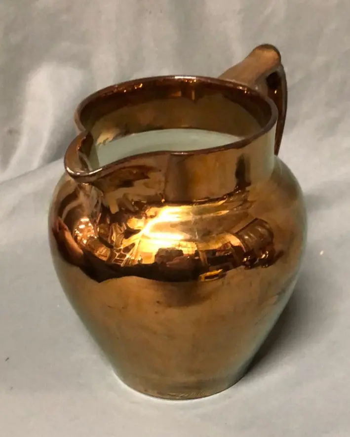 Small Simple Copper Luster Pitcher 1
