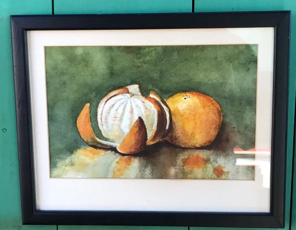 Small Watercolor Of Oranges 1