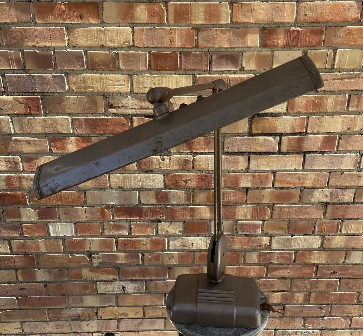 Large Adjustable Vintage Metal Desk Lamp 1