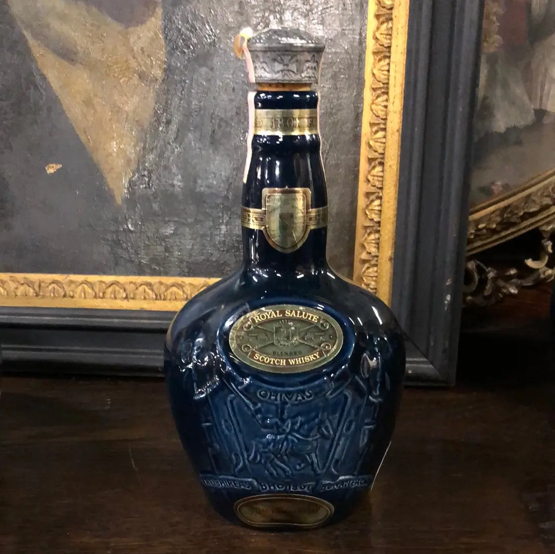 Chivas Glazed Crockery Liquor Bottle 1