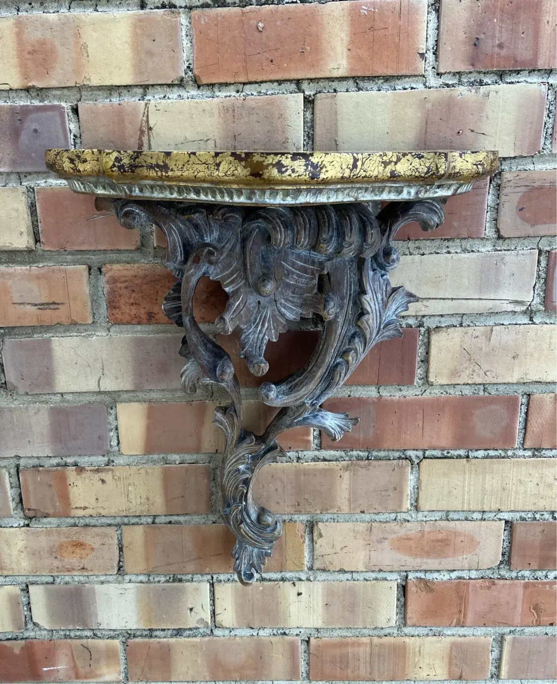 Carved Vintage Louis Xv Wall Shelf 1