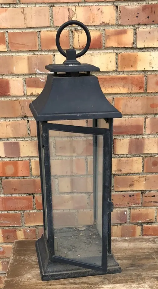 Cast Iron Candle Lantern-As Found Latch 1