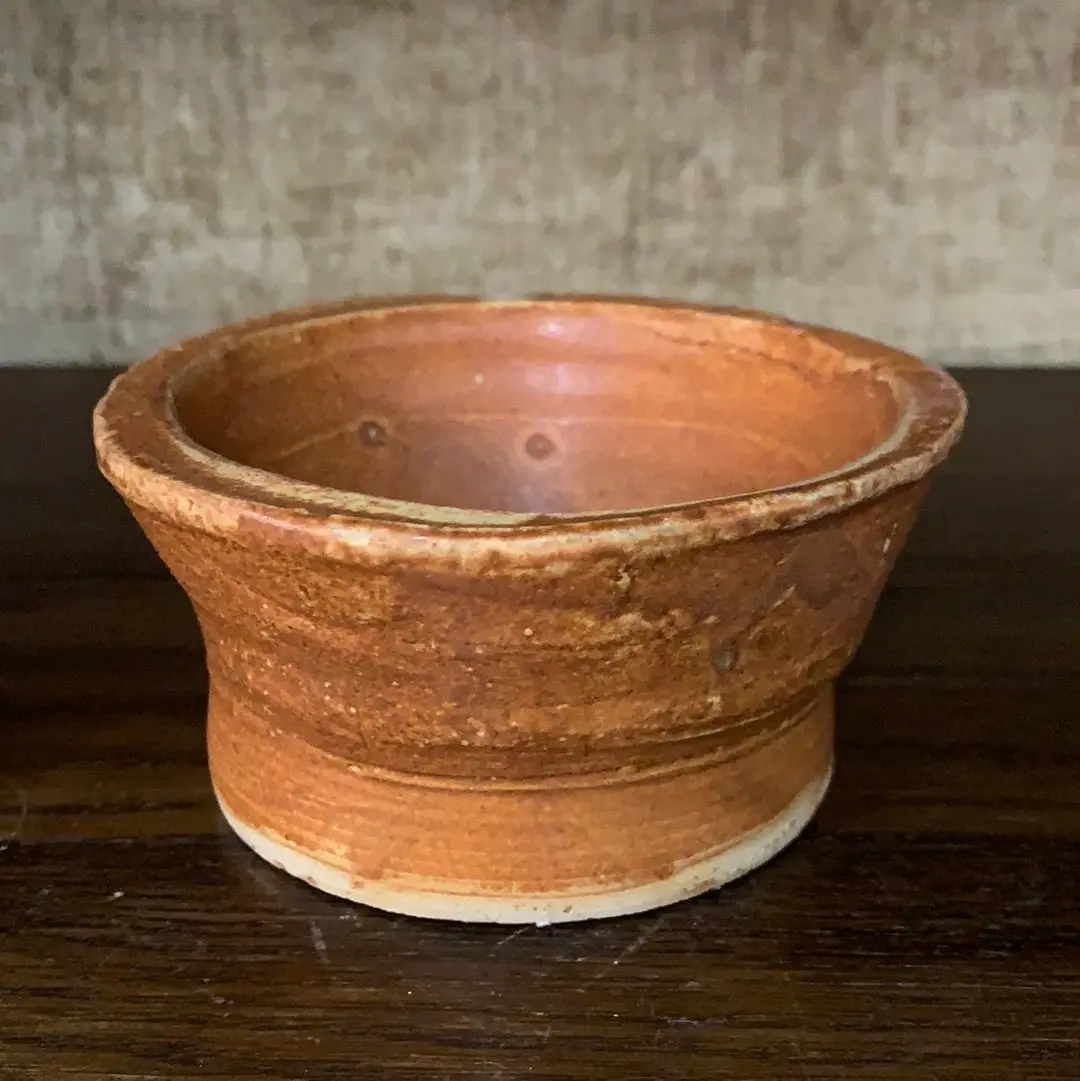 Small Orange Studio Pottery Dish 1