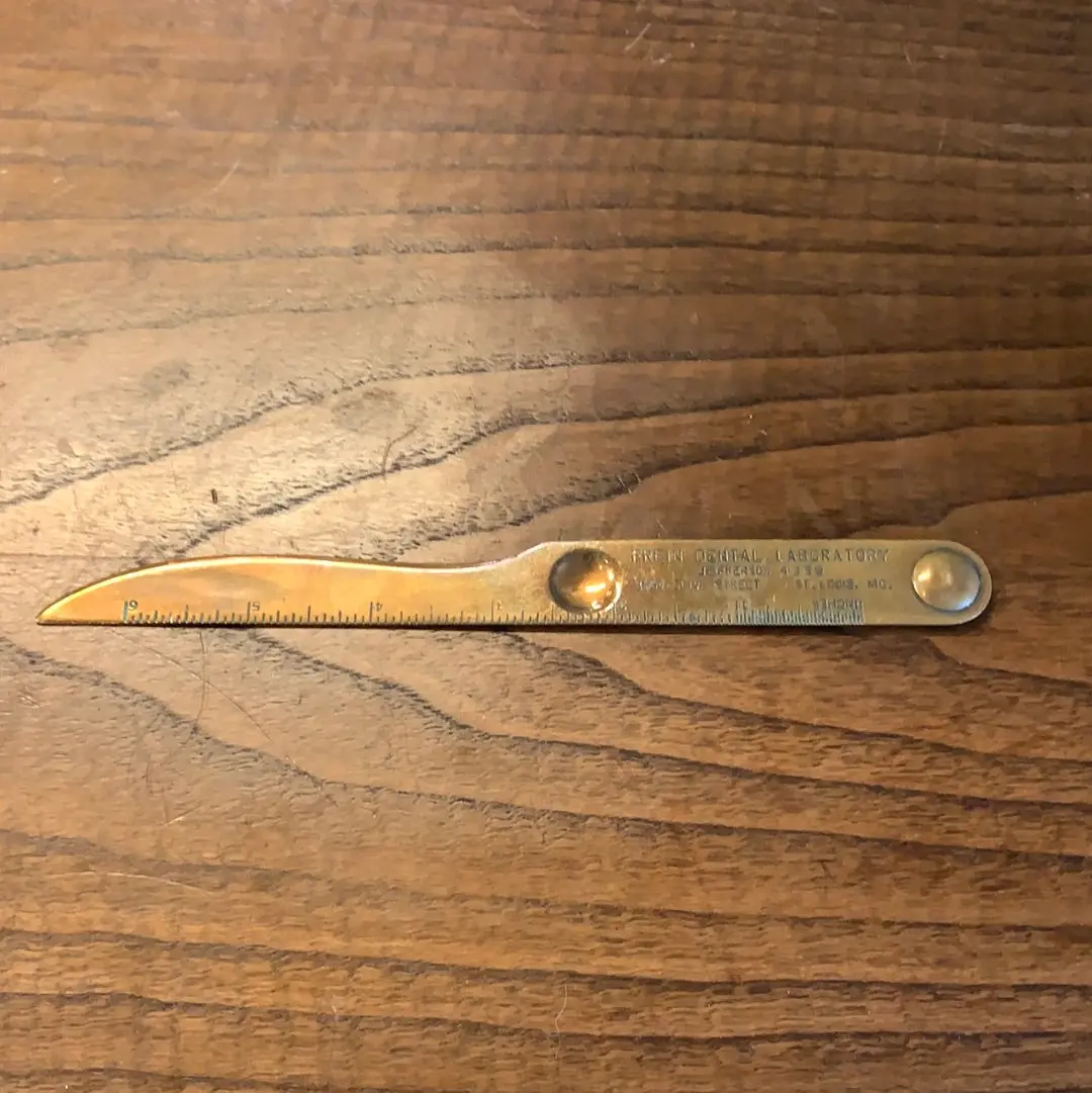 Frein Dental Lab Copper Advertising Letter Opener 1