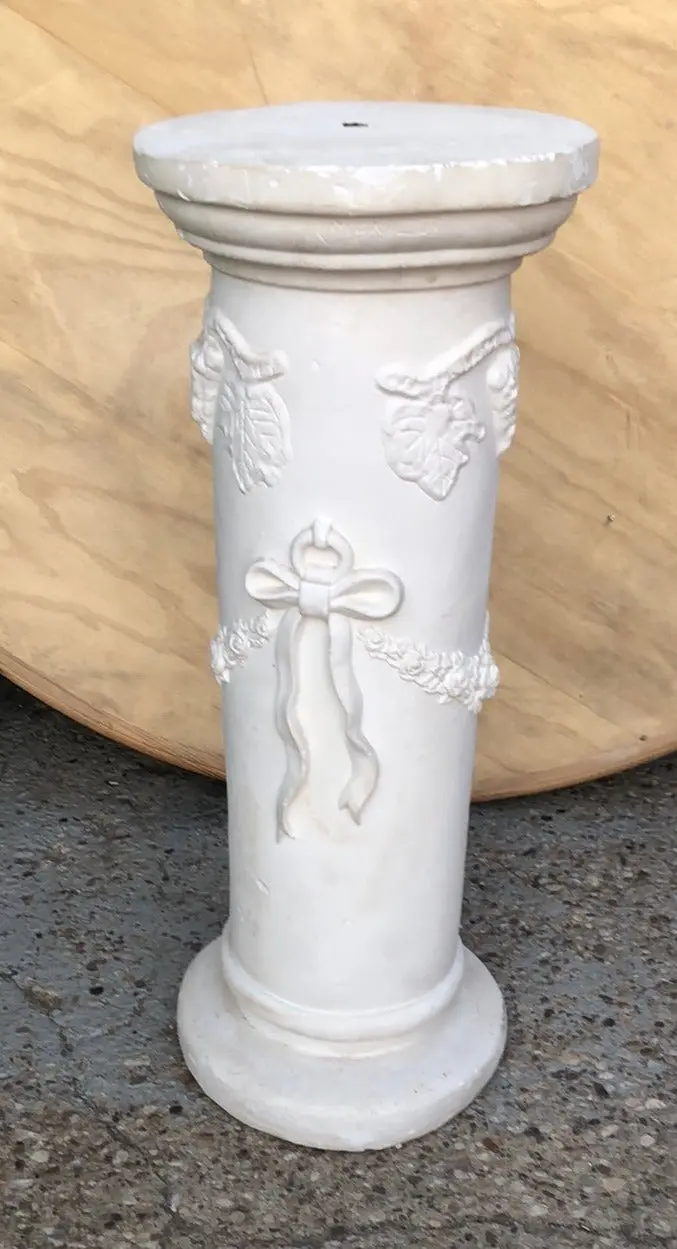White Chalk Pedestal 1