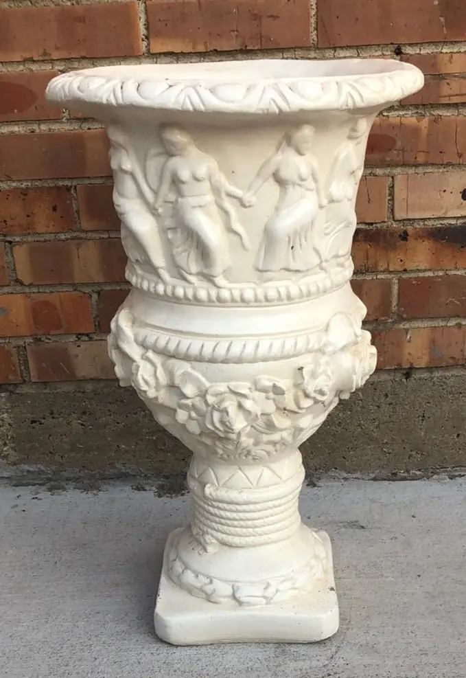 Urn Style Planter With Women Holding Hands 1