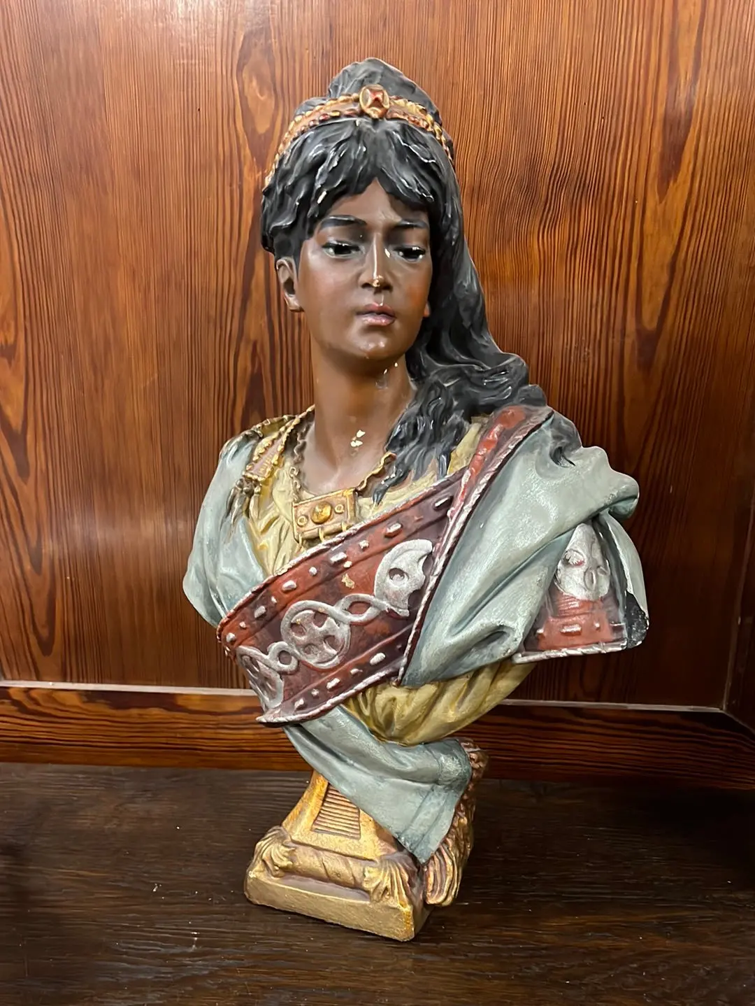 Chaulk Bust Of Eastern Woman 1